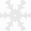 Пайетки Снежинки 24мм белые 2,7г в среднем 32шт