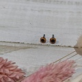 Творчество Глаза кукольные стеклянные 4 мм,(коричневые) за 1 пару