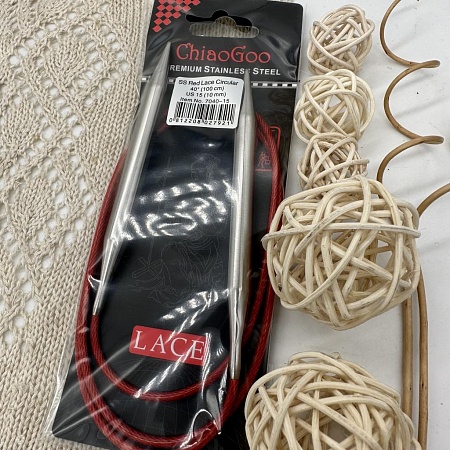 Спицы для вязания ChiaGoo спицы круговые металл 10 мм 100 см
