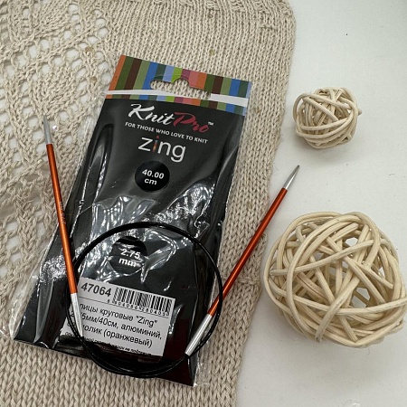 Спицы для вязания Спицы Knit Pro круговые Zing 40cm №2,75