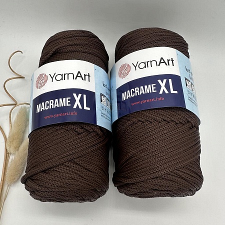 Пряжа Yarn Art Macrame XL 157 темно-коричневый