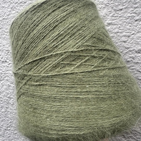 Пряжа в бобинах Angora Spiky 2/9000 19071 олива