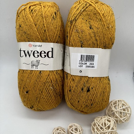 Пряжа Tweed 233 горчица