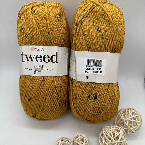 Пряжа Tweed 233 горчица