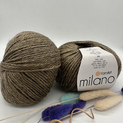 Пряжа Milano 855 тем.беж