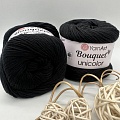 Пряжа Yarn art Bouquet Unicolor 3202 чёрный