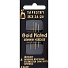 Иглы 06007 Иглы ручные гобеленовые с золотым покрытием Tapestry GOLD № 24-26, 4шт
