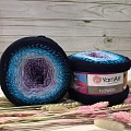 Пряжа YarnArt Flowers 254 Т.СИН.ГОЛУБ.ФИОЛЕТ