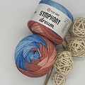 Пряжа Symphony Dream хлопок, вискоза 3109 клубничное мороженное