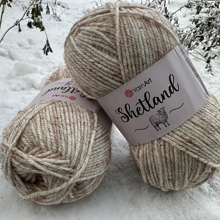 Пряжа Shetland 535А бежевый меланж