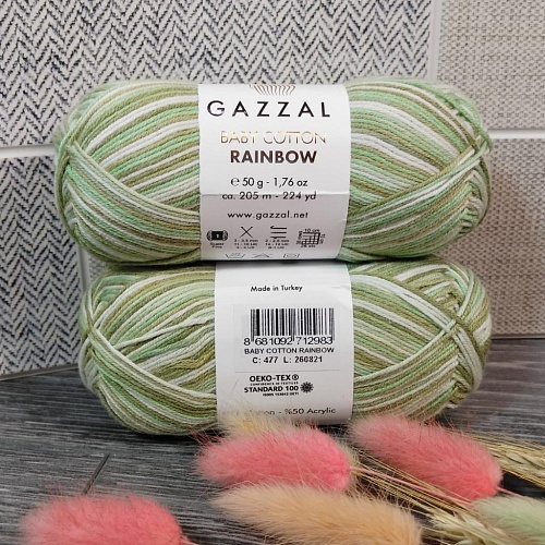 Пряжа Baby Cotton Rainbow 477