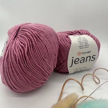 Пряжа YarnArt Jeans 65 пыльная роза