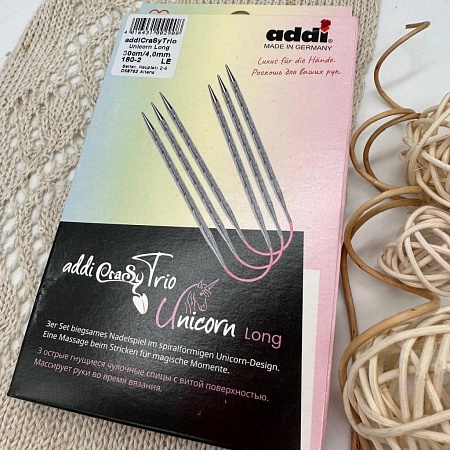 Спицы Addi CrasyTrio Unicorn 4,0 - 30 см