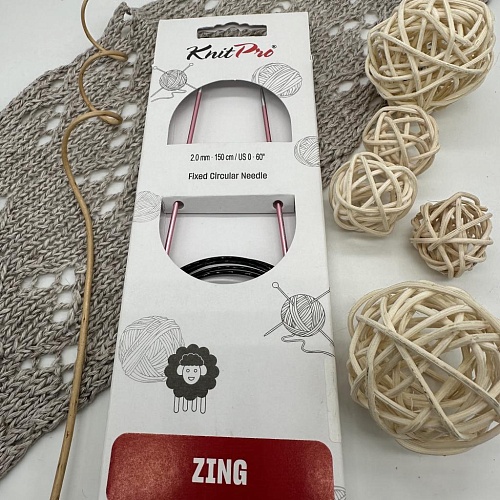 Спицы Спицы круговые Zing 150cm №2,0
