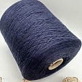 Пряжа в бобинах Loro Piana Cashmere цвет: 84107 тем. синий Цена за 10гр