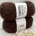 Пряжа Mohair trendy 123 тем коричневый