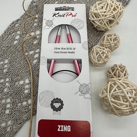 Спицы для вязания Спицы круговые Zing 60 cm №6,5
