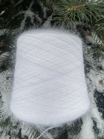 Пряжа Angora Spiky 600 белый