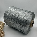 Пряжа в бобинах Lana gatto Paillettes цена за 10 грамм цвет: 8603 серебро