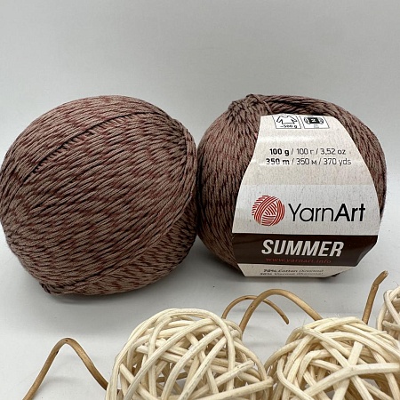 Пряжа YarnArt Summer 49 молочный шоколад