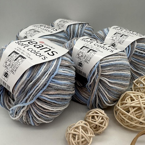 Пряжа Jeans soft colors 6210