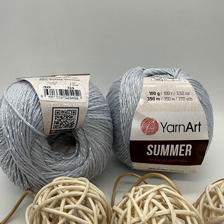 Пряжа YarnArt Summer 50 серебро