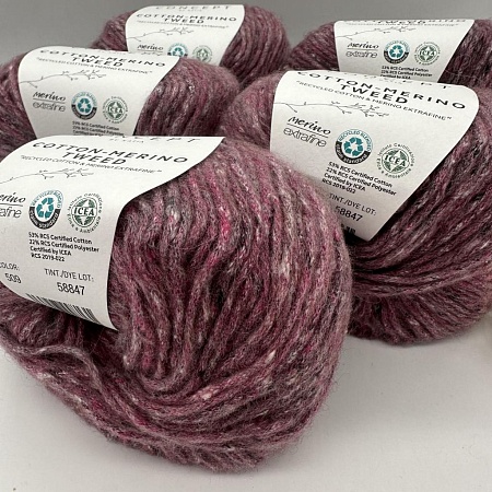 Пряжа Cotton Merino tweed 509