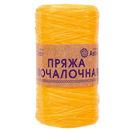 Пряжа Astra Premium Мочалочная (желтый)