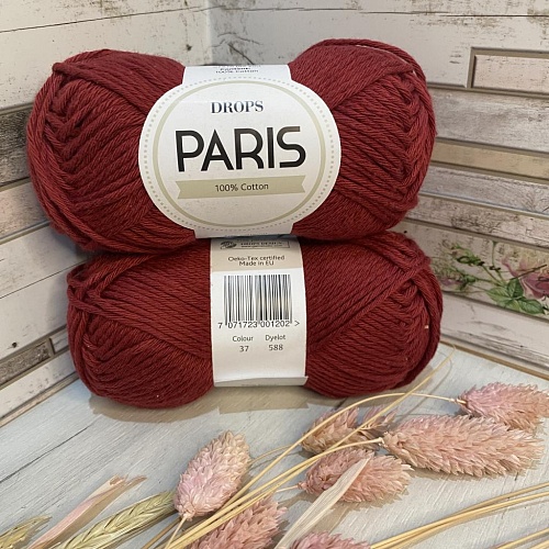 Пряжа PARIS 37 т.красный