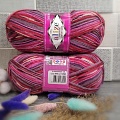 Пряжа Superwash 2698 роз. Красн. Сер