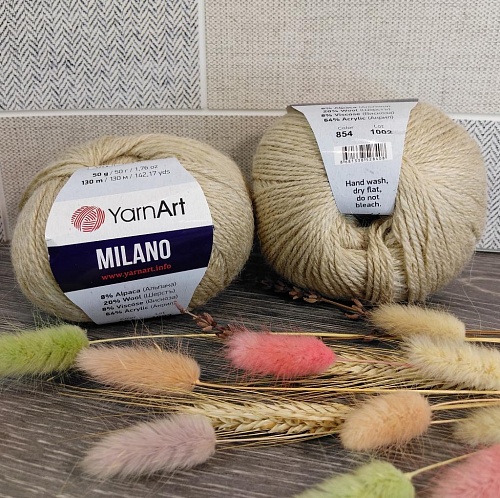 Пряжа Milano 854 св.беж