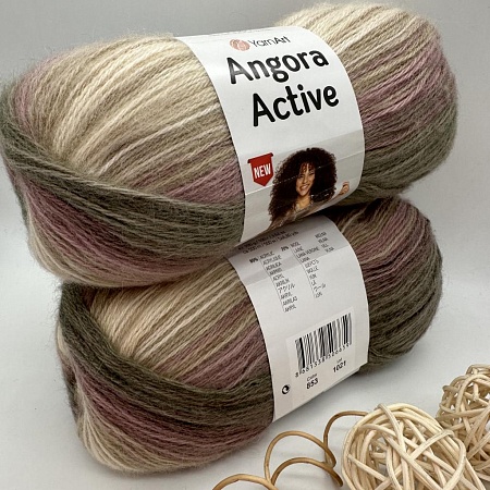 Пряжа Angora Active 853 бежевый