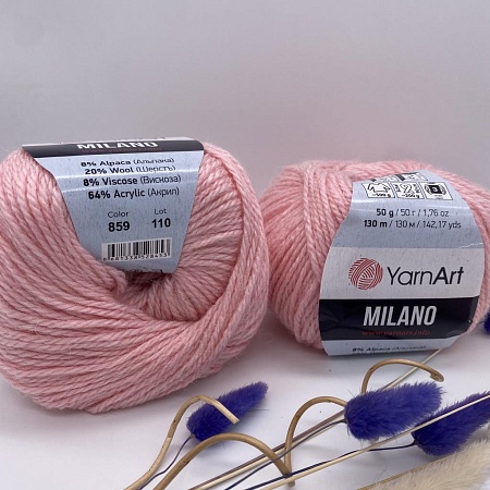 Пряжа Milano 859 розовый
