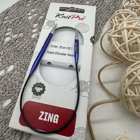 Спицы для вязания Спицы круговые Zing 25 cm №4.5mm