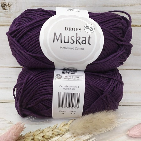 Пряжа Muskat 38 ежевика