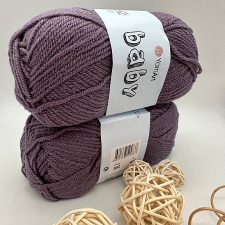 Пряжа Yarn Art Baby (бэби) 852 пыльная сирень