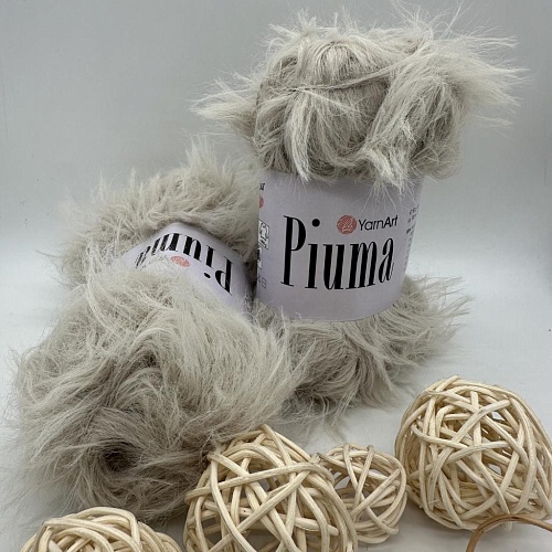 Пряжа Пряжа YarnArt Piuma 4404 дымчато-бежевый
