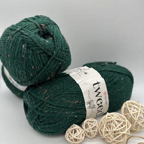 Пряжа Tweed 232 зелёный