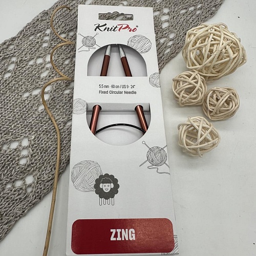 Спицы для вязания Спицы круговые Zing 60 cm №5,5
