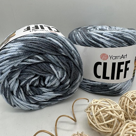 Пряжа Cliff 8304 серо - голубой