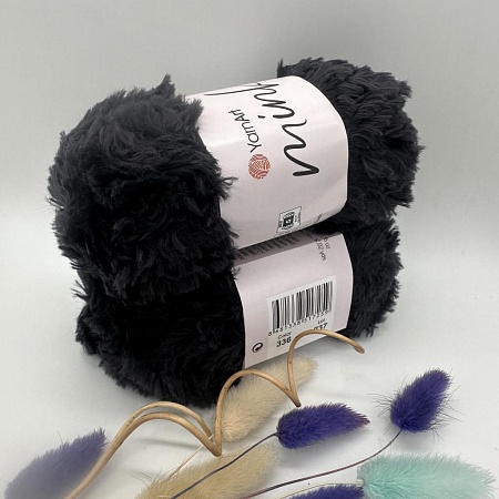 Пряжа Mink 336 Т.СЕРЫЙ