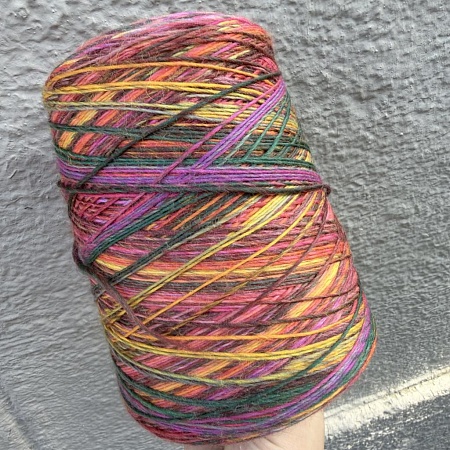Пряжа в бобинах Multiciolor №6 Цена за 10гр