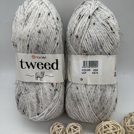 Пряжа Tweed 220 св. серый