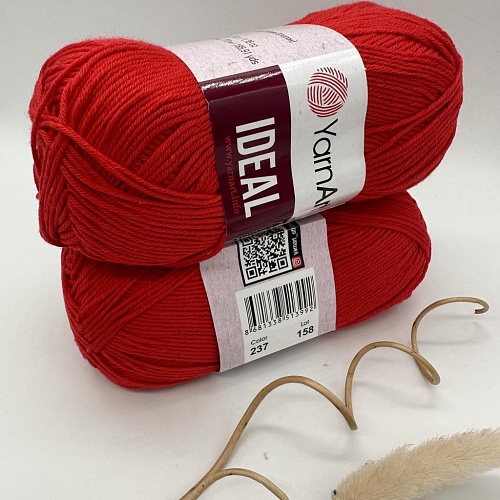 Пряжа Ideal 237 красный