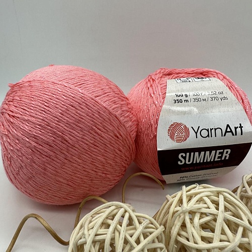 Пряжа YarnArt Summer 10 клубничный зефир