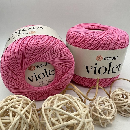 Пряжа YarnArt Violet 5001 розовый