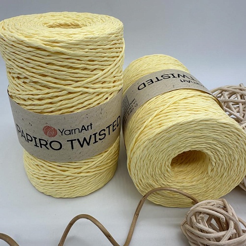 Пряжа Рафия крученая Papiro Twisted