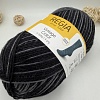 Пряжа Regia Vintage Color /Винтаж Колор/ 02863, black color (черный), серый/черный