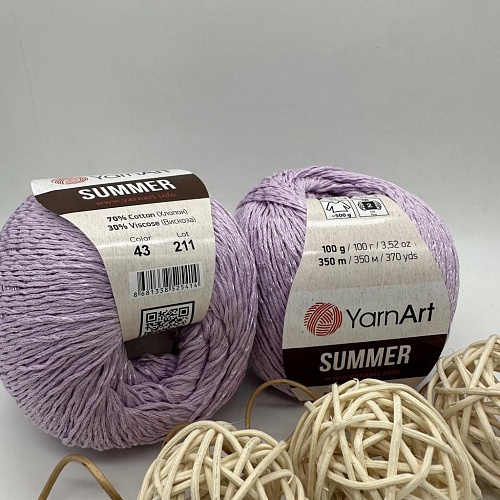Пряжа YarnArt Summer 43 нежная сирень