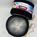 Пряжа Yarn art 253 бело-серо-черный